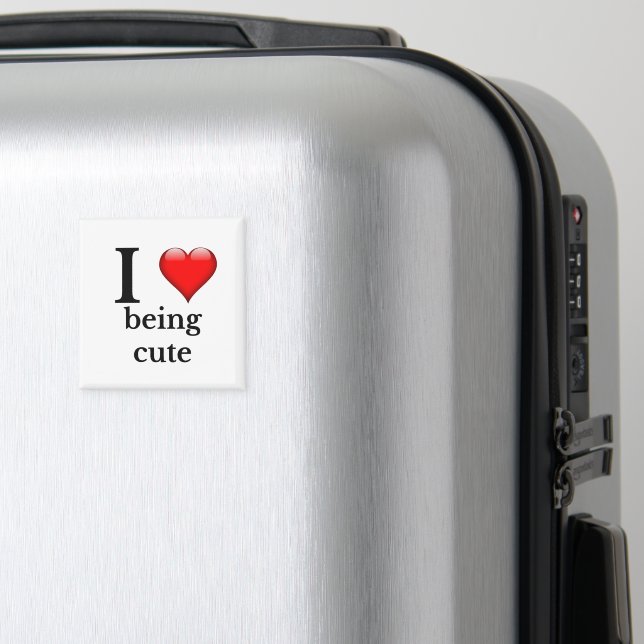 Aimant J'adore être mignonne (In Situ (Bagages))