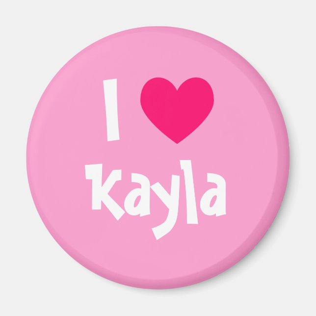 Aimant J'adore Kayla (Devant)