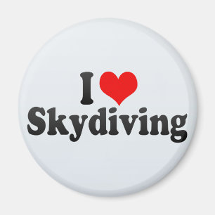 Aimant J'adore la Skydiving