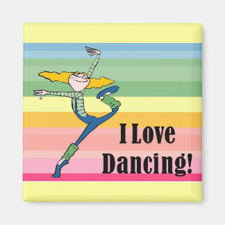 Aimant J'adore l'aimant de la danse