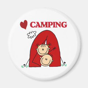 Aimant J'adore le camping