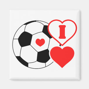 Aimant J'adore le football