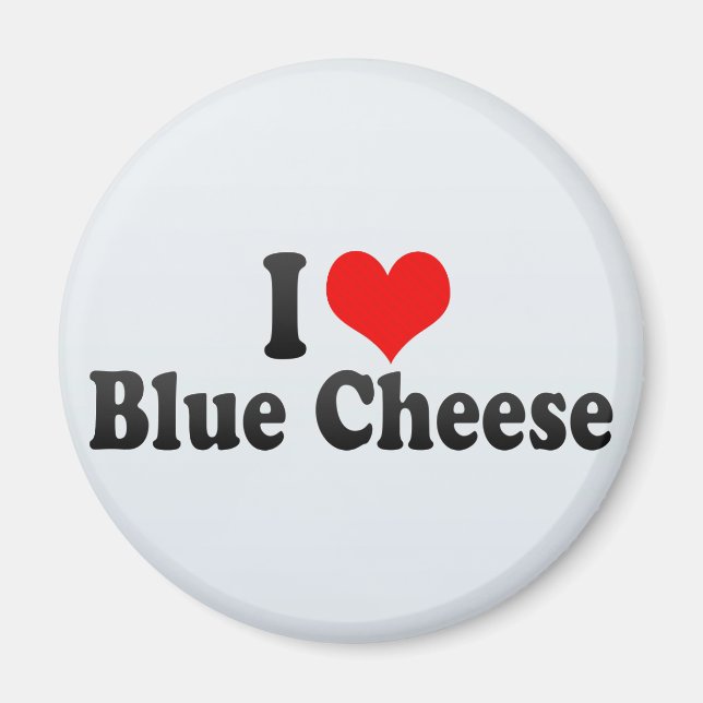 Aimant J'adore le fromage bleu (Devant)