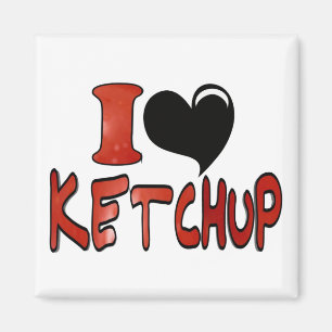 Aimant J'adore le Ketchup