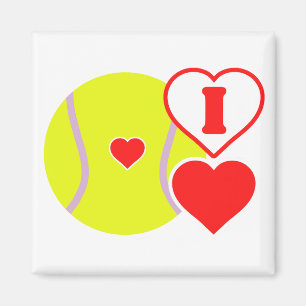 Aimant J'adore le tennis