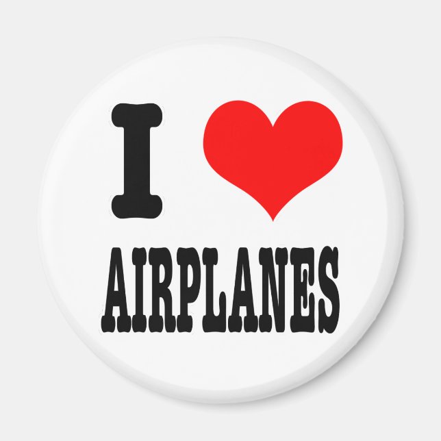 AIMANT J'ADORE LES AVIONS (Devant)