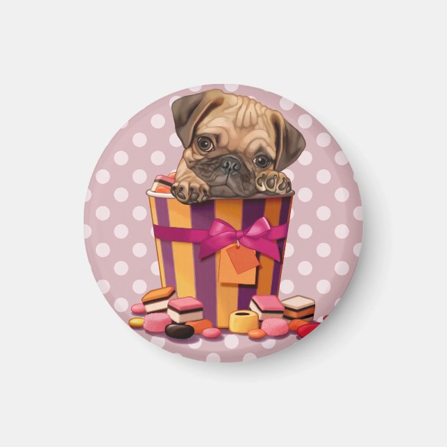 Aimant J'adore les bonbons (Devant)