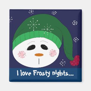 Aimant J'adore les Nuits Frosty