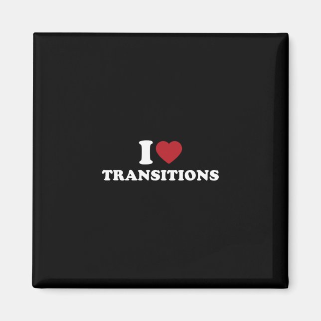 Aimant J'adore les parcs de skate Transitions Skateboard  (Devant)