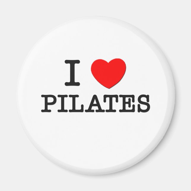 Aimant J'adore les Pilates (Devant)