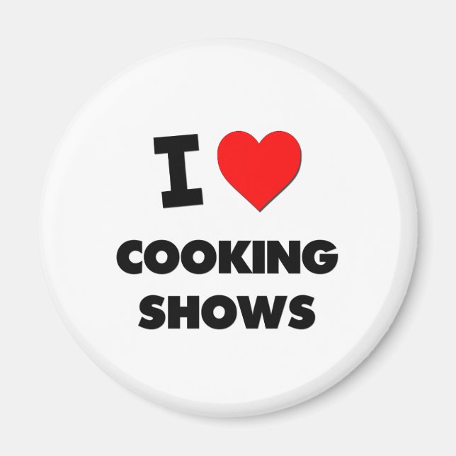 Aimant J'adore les spectacles de Cuisine (Devant)