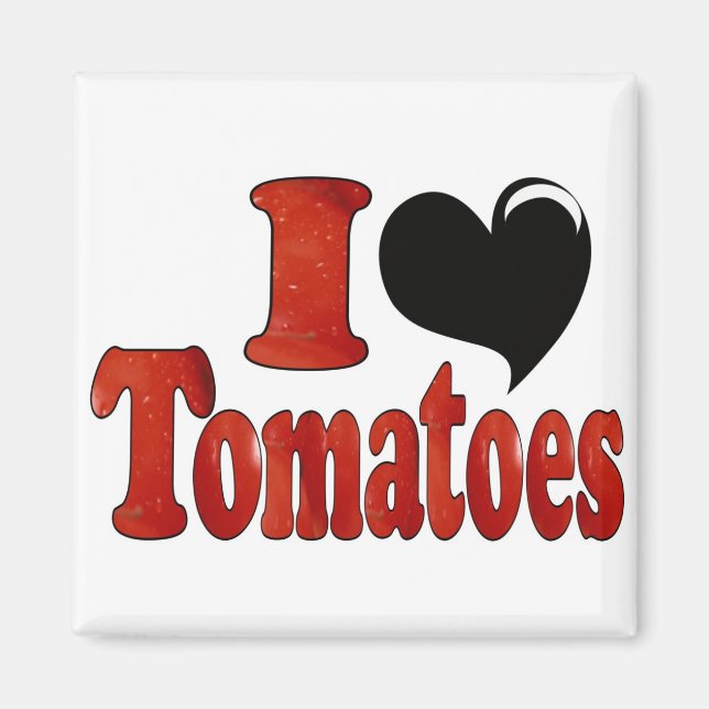 Aimant J'adore les Tomates (Devant)