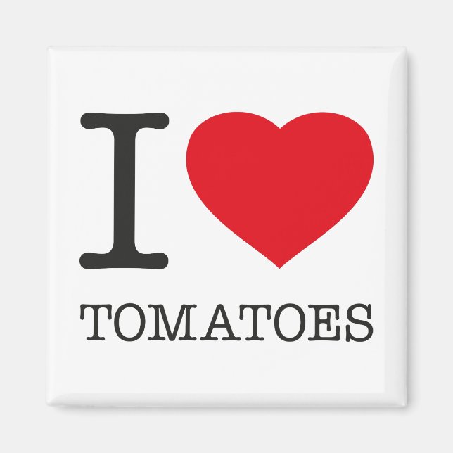 AIMANT J'ADORE LES TOMATES (Devant)