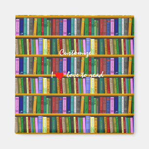 Aimant J'adore lire Livres Thunder_Cove