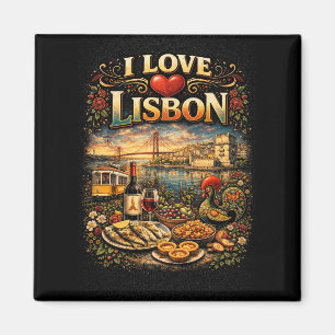 Aimant J'adore Lisbonne
