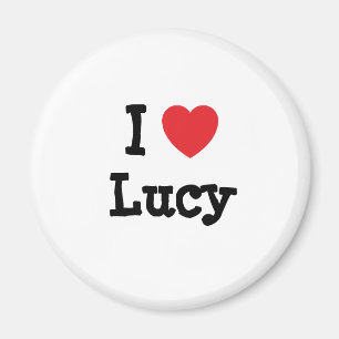 Aimant J'adore Lucy heart T-Shirt