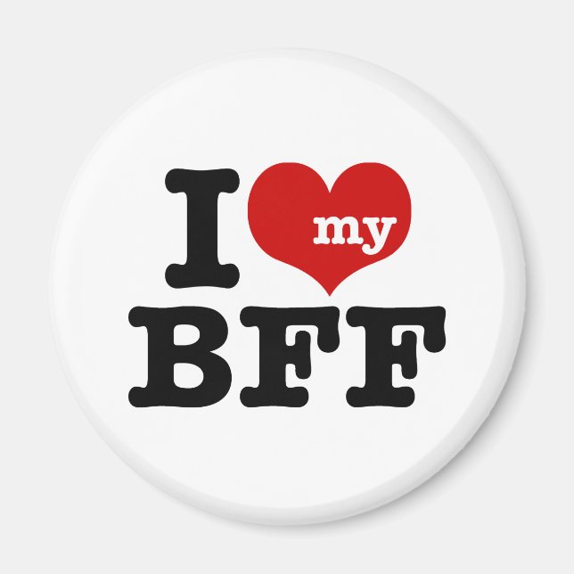 Aimant J'adore mon BFF (Devant)