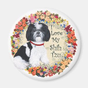 Aimant J'adore mon Shih Tzu
