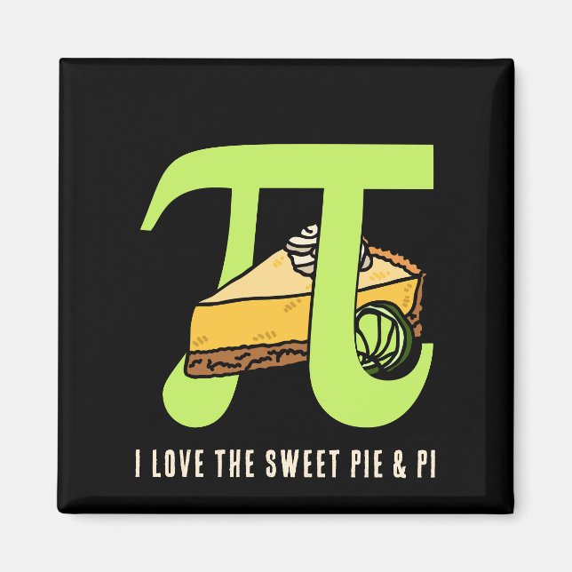 Aimant J'ADORE PIE ET PI Day (Devant)