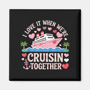 Aimant J'adore Quand On Roule Ensemble T-Shirt Croisière