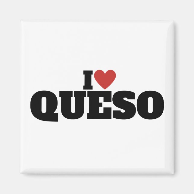 Aimant J'adore Queso (Devant)