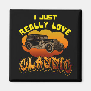 Aimant j'adore vraiment la voiture classique 