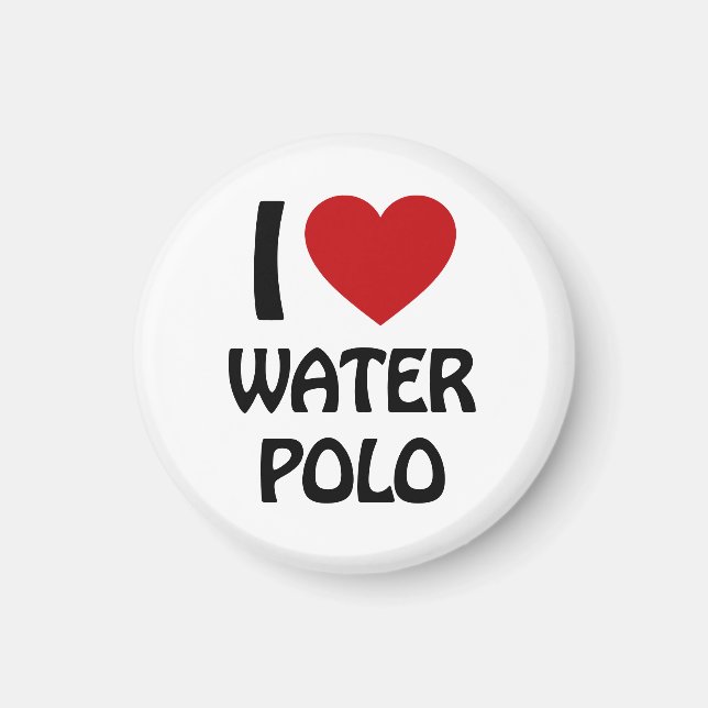 Aimant J'adore Water polo (Devant)