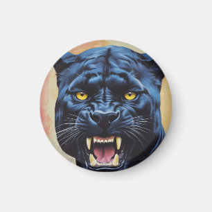 Aimant Jaguar - Panthère noire