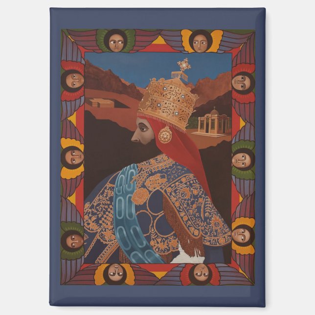 Aimant Jah Rastafari Haile Selassie HIM Rasta Roots  (Recto)