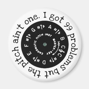 Aimant J'ai 99 problèmes mais le Pitch Ain't One