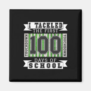Aimant J'Ai Abordé Les 100 Premiers Jours D'École - Footb