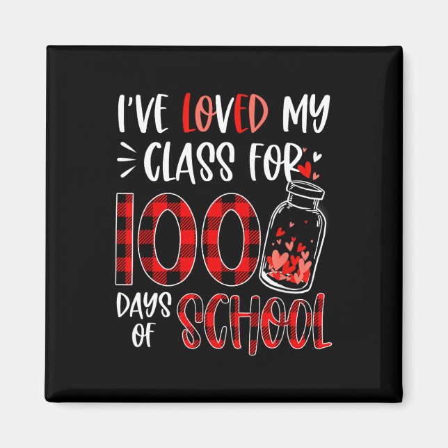 Aimant J'ai aimé mon Cl pendant 100 jours d'école Profess (Devant)