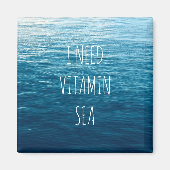 AIMANT J'AI BESOIN DE LA MER VITAMINE (Devant)