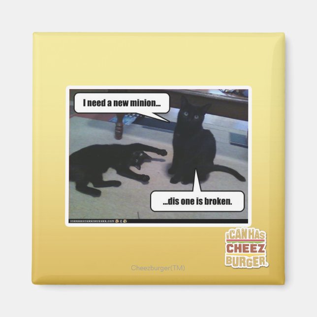 Aimant J'ai besoin d'un nouveau minion (Devant)