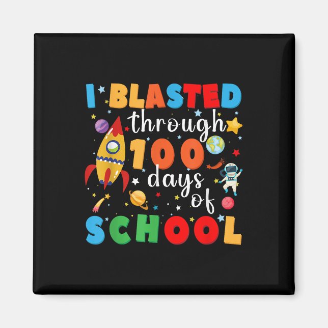 Aimant J'Ai Blessé Pendant 100 Jours D'Enseignant Du Pers (Devant)