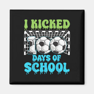 Aimant J'ai botté 100 jours de football scolaire drôle ga