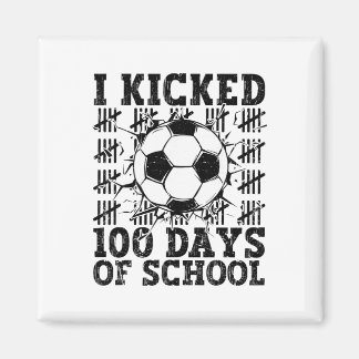 Aimant J'ai botté 100 jours de sport scolaire de football