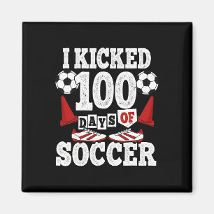 Aimant J'ai botté 100 jours d'école drôle de foot pour en