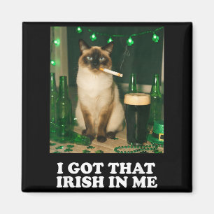 Aimant J'ai ça irlandais en chat drôle défilé St Patrick