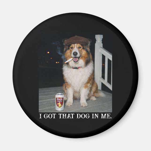 Aimant J'ai Ce Chien En Moi, Mème Amusant De Collie (Devant)