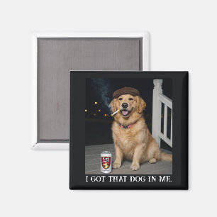 Aimant J'ai Ce Chien En Moi, Mème Amusant De Golden Retri