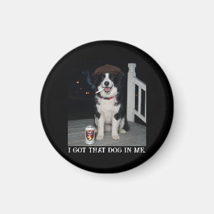 Aimant J'ai Ce Chien En Moi, Mème Drôle De Border Collie
