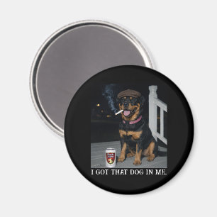 Aimant J'ai Ce Chien En Moi, Personnalité Drôle De Rottwe