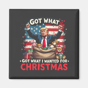 Aimant J'Ai Ce Que Je Recherché Pour Noël Trump Père Noël