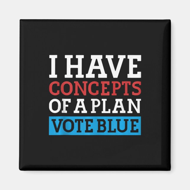 Aimant J'Ai Des Concepts De Plan Vote Blue Kamala Harris (Devant)