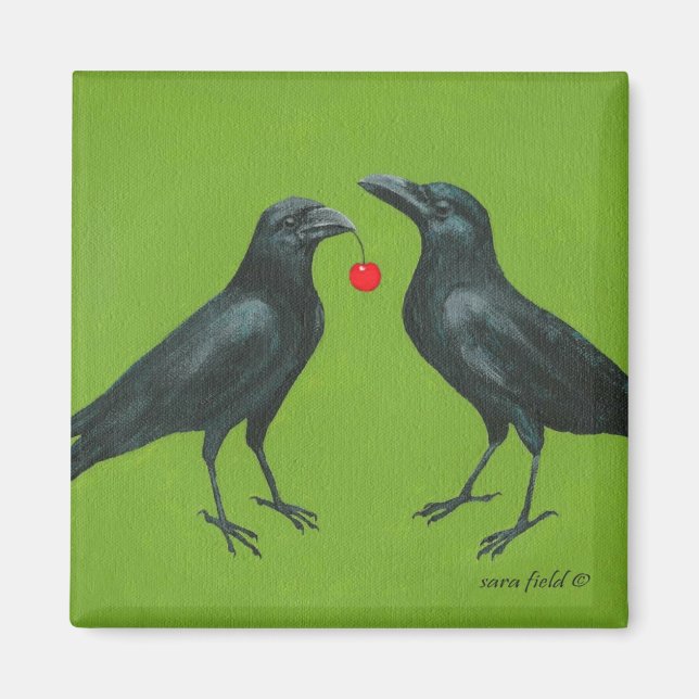 Aimant J'ai donné une cerise à mon amour (Devant)