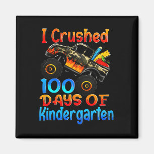Aimant J'Ai Écrasé 100 Jours De Camions Monster De Matern