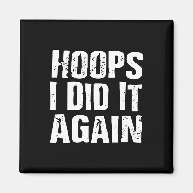 Aimant J'Ai Encore Fait Basketball Amusant (Devant)
