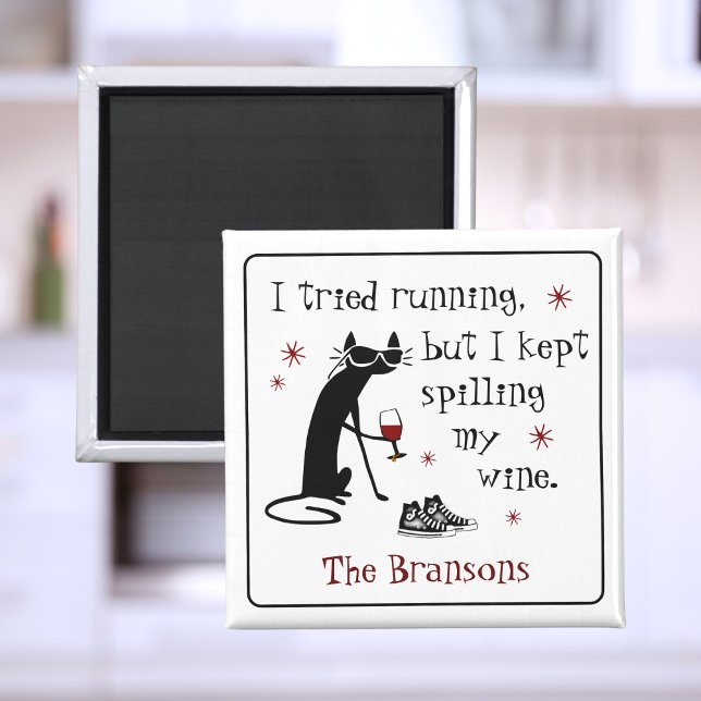 Aimant J'Ai Essayé De Faire Une Citation De Vin Drôle (Créateur téléchargé)