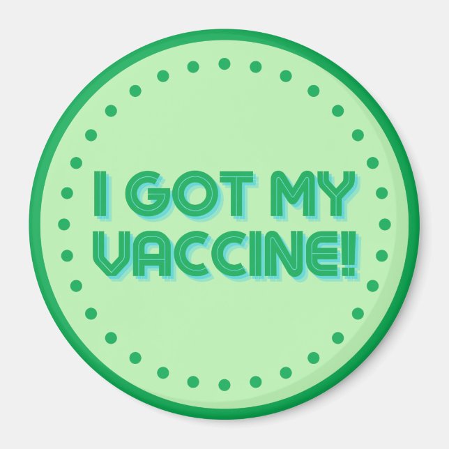 Aimant J'ai été vacciné ! (Devant)
